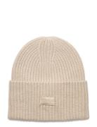 Mschkara Logo Beanie Accessories Headwear Beanies Beige MSCH Copenhage...