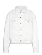 Boxy Denim Jacket Jakke Denimjakke White Calvin Klein Jeans