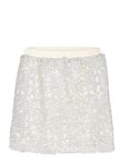 Kbundina Skirt Skirts Short Skirts Silver Karen By Simonsen