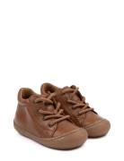 First™ Sport Lace Shoe Shoes Pre-walkers - Beginner Shoes  Brown Pom P...