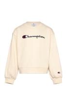 Crewneck Sweatshirt Tops Sweatshirts & Hoodies Sweatshirts Cream Champ...