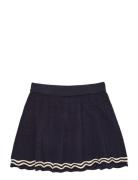 Knitted Tennis Skirt Dresses & Skirts Skirts Midi Skirts Navy Copenhag...