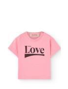 Pangolin Baby T-Shirt Pink Tops T-Kortærmet Skjorte Pink THE ANIMALS O...