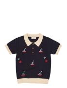 Polo W. Boats Tops T-shirts Polo Shirts Short-sleeved Polo Shirts Navy...