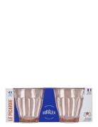 Picardie Tumbler 4-Pack Home Tableware Glass Drinking Glass Pink Dural...