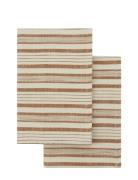 Tea Towels, Terracotta, 70X50 Cm 2-Pack Home Textiles Kitchen Textiles...