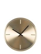 Inari - Wall Clock, Aluminium, Gold, Silent Movement, Ø30 Home Decorat...