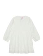 Vmtrine Ls Lace Short Dress Wvn Ga Girl Kjole White Vero Moda Girl