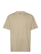 Over D Heavyweight T-Shirt Tops T-Kortærmet Skjorte Beige Weekday