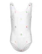 Polo Pony -Piece Swimsuit Badedragt Badetøj White Ralph Lauren Kids
