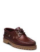 Ollie Boat Shoe - Brown Leather Sejlersko Sko Brown Garment Project