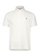 Polo Regular_Slim Red Logo Tops Knitwear Short Sleeve Knitted Polos Wh...