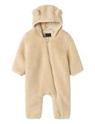 Nbnmayan Teddy Suit Solid Outerwear Fleece Outerwear Fleece Coveralls ...