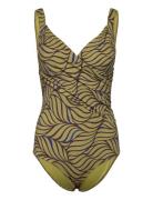 Rivero Wirefree Covering T-Shirt Swimsuit Badedragt Badetøj Green Femi...