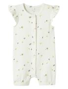 Nbffilly Ss Sunsuit Box Bodysuits Short-sleeved White Name It