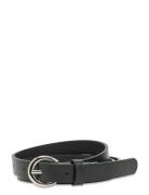 Solid Slim Belt Bælte Black Becksöndergaard