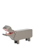 Flodhest H9 Cm Grå Home Decoration Decorative Accessories-details Wood...