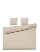 Daisy Bed Linen 220X220 Cm Sand/White Se Home Textiles Bedtextiles Bed...