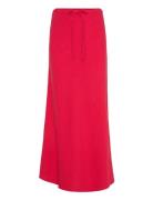 Linen Maxi Skirt Skirts Maxi Skirts Red A-View