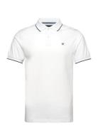 Tipped Jersey Polo Designers Polos Short-sleeved White Hackett London