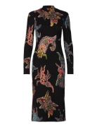 Melted Paisleys Lac Kort Kjole Black Desigual