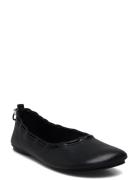 Gill Black Leather Ballet Flats Ballerinasko Ballerinaer Black ALOHAS
