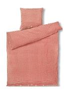 Bæk&Bølge Bed Linen 140X220 Cm Red/Yellow Dk Home Textiles Bedtextiles...