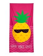 Good Vibes Only Pineapple Microfibre Beach Towel Home Bath Time Towels...