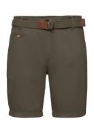 Inconor Bottoms Shorts Chinos Shorts Khaki Green INDICODE