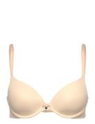 Plunge Padded Underwired Bra Lingerie Bras & Tops Full Cup Bras Beige ...