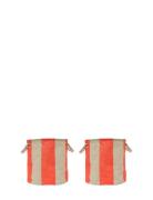 Kara Storage Basket Medium - Set Of 2 Home Storage Storage Baskets Red...