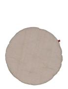 Chair Pad Round Home Textiles Seat Pads Beige Noble House