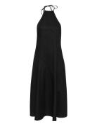 Gzizza Halterneck Dress Knælang Kjole Black Gestuz