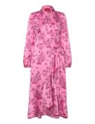 Laracras Dress Maxikjole Festkjole Pink Cras