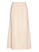 Bs Eris Skirt Skirts Maxi Skirts Cream Bruun & Stengade