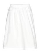 Cotton Poplin Midi Skirt Skirts Knee-length & Midi Skirts White Weekda...