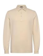 Verona Ls Polo M Tops Polos Long-sleeved Beige SNOOT