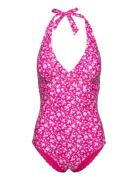 Haiti Halterneck Swimsuit Badedragt Badetøj Pink Abecita