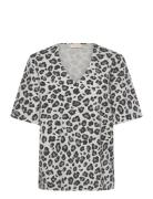 Blouse From Freequent In A Soft Material With Allover Leopard Print. T...
