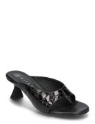Palmira Brown Sandal Sandal Med Hæl Black MIISTA