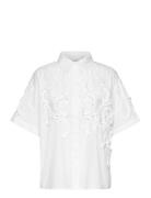 Cmvatan-Shirt Tops Shirts Short-sleeved White Copenhagen Muse