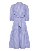 Katty Dress Knælang Kjole Blue A-View