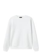 Nlmfeelin Ls O-Neck Sweat Tops Sweatshirts & Hoodies Sweatshirts White...
