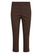 Sc-Lilly Bottoms Trousers Capri Trousers Brown Soyaconcept
