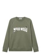 Wwhester Tops Sweatshirts & Hoodies Sweatshirts Green WOOD WOOD