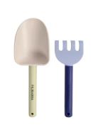 Strandsæt Med Skovl Og Rive - Blue Mix Toys Bath & Water Toys Bath Toy...