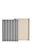 Tea Towel 50X70 Soft Grey 2 Pcs Home Textiles Kitchen Textiles Kitchen...