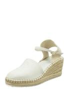 Luliza Espadrille Espadrillos Med Hæl Sandal Cream GANT