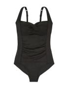 Fiji Shaping Swimsuit Badedragt Badetøj Black Dorina