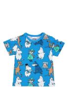 Pojkgäng T-Shirt Tops T-Kortærmet Skjorte Blue MUMIN